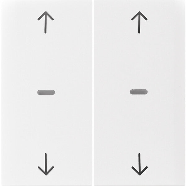 Hager/Berk Abdeckung Tastsensor-Modul 2-fach pws glänzend 80961389